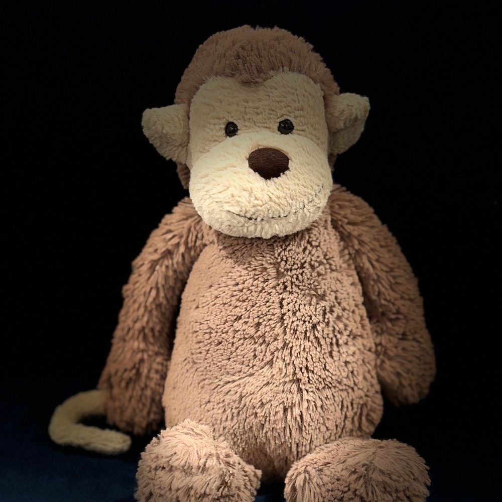 RETIRED Jellycat Bashful Monkey - Brown and Cream